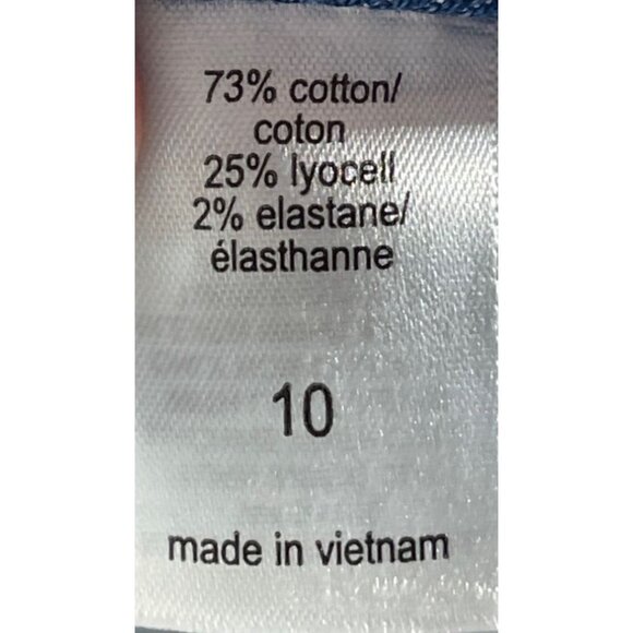 M Jeans by Maurices Womens Mid Rise 21" Straight Crop Jeans Size 10 Original Fit - Picture 5 of 5
